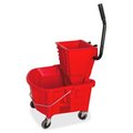 Protectionpro Mop Bucket-Wringer ComboSplash Guard26qt.Red PR811689